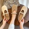 Flat Bottom Soft Bottom Bag Head Half Slippers Women's Outer Wear 2025 New Spring and Summer Cool Slippers Mary Jane Gentle Evening Shoes