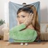 Ariana Grande'S Artistic Expression Blanket Soft Throw Blanket For Home Bedroom Bed Sofa Travel Office Solid Christmas Blanket