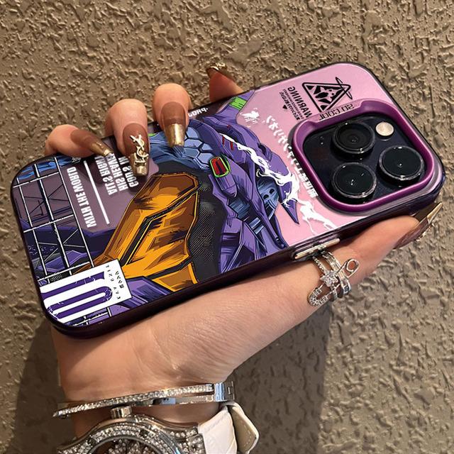 

Аниме Чехол для телефона E-Evangelions для iPhone 16e 16 15 14 13 12 11 mini Pro Max X XR XSMAX 8 7 Plus Противоударная матовая задняя крышка iPhone 16e византийский
