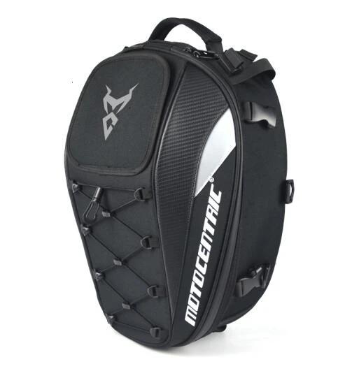 Multi-functional Motorcycle Tail Saddle Tank Bag Waterproof Motorcycle Rear Seat Helmet Bag High Capacity Rider Travel Backpack
