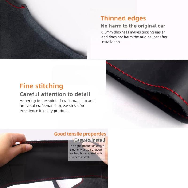 DIY Car Steering Wheel Cover Artificial Leather Non-slip For Ford Transit Connect Tourneo Custom Grand Tourneo Connect 2014-2020