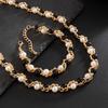 New Pearl Chain Wrapped Collarbone Chain Men's Trendy Hip-Hop Personality Men's Collarbone Chain Men's Neck Chain