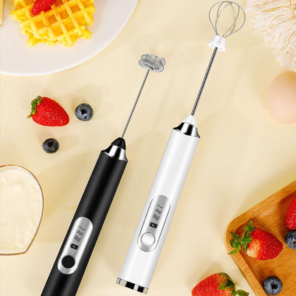3 Gear Speed Electric Milk Frother Handheld Egg Beater Kitchen Gadget Coffee Whisk  Drink