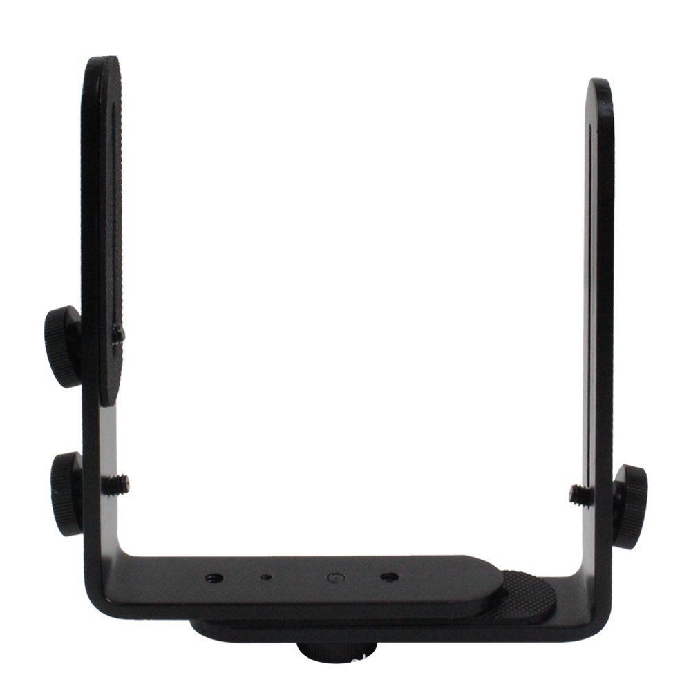 L-Shaped Dual Hot Shoe Speedlight Stand Aluminum Zinc Zinc Alloy Flash Light Bracket Photo Studio