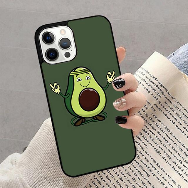 Avocado Yoga Phone Case For iPhone 17 Air 16 15 14 13 12 11 Pro Max Plus Max Cover Shell