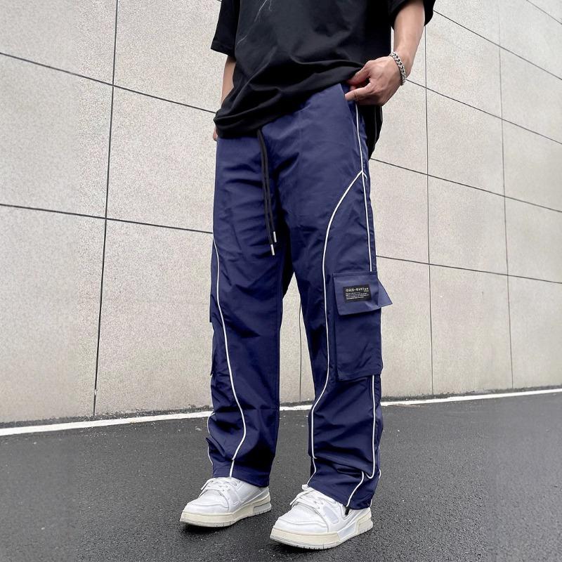 Overalls Men's Summer New Trendy Brand Fashion Loose Casual Pants Leggings