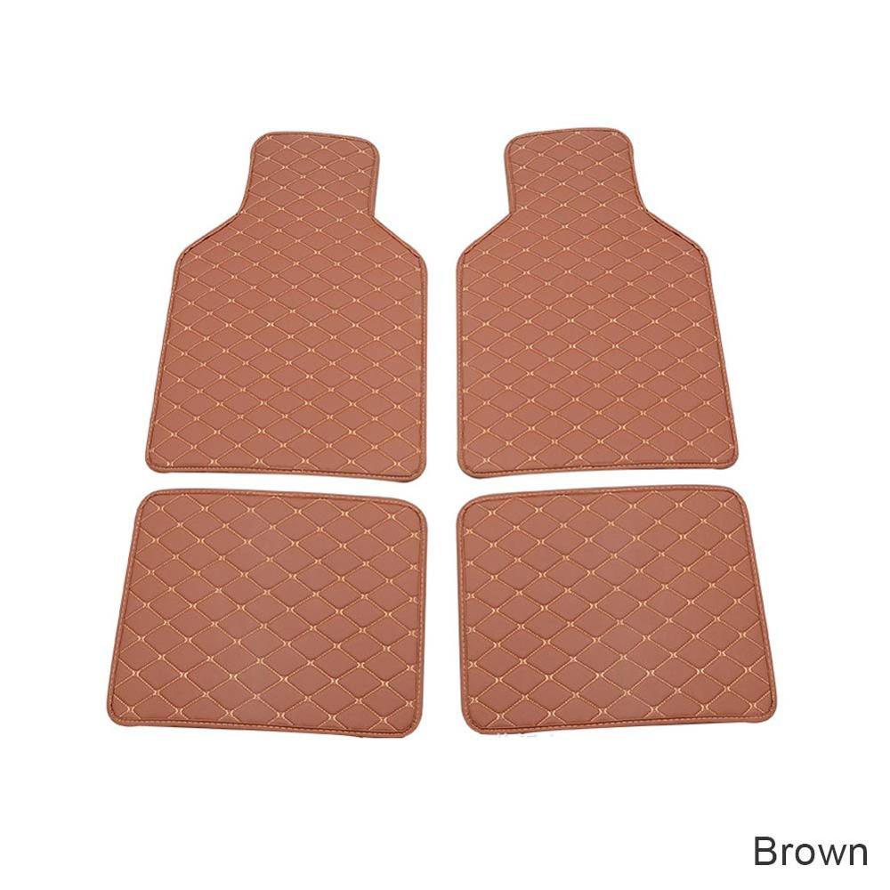 4-teilige universelle Auto-Fußmatten, Teppichmatten, wasserdicht, schmutzabweisende Fußmatten für alle Autos