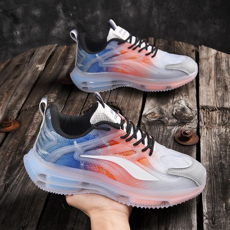 Couple Tennis Shoes Men Women Mesh Breathable Flat Fashuon Outdoor Sports Lace-up Walking Shoes Wear-resisting Sneakers for Men