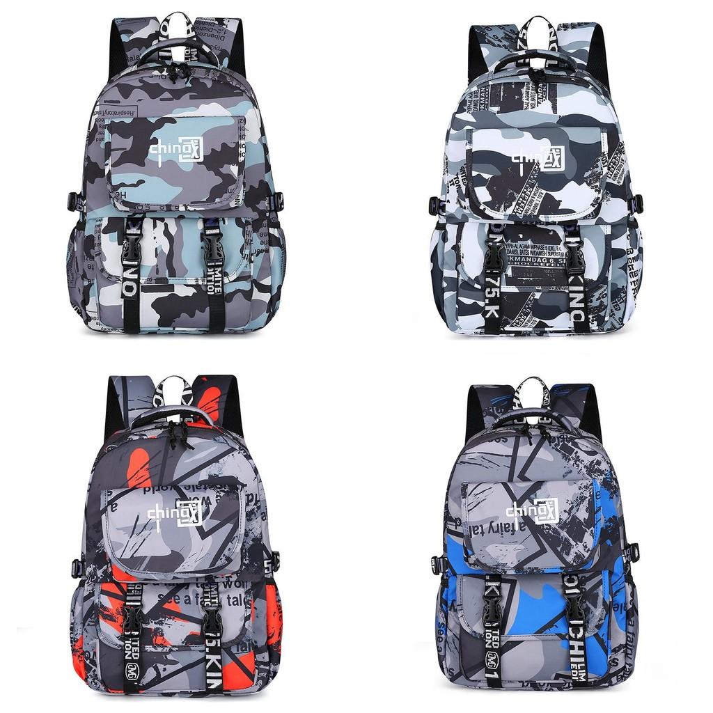 Stylish Pattern Chinese Boys Backpack With Large Storage For Activities Daily