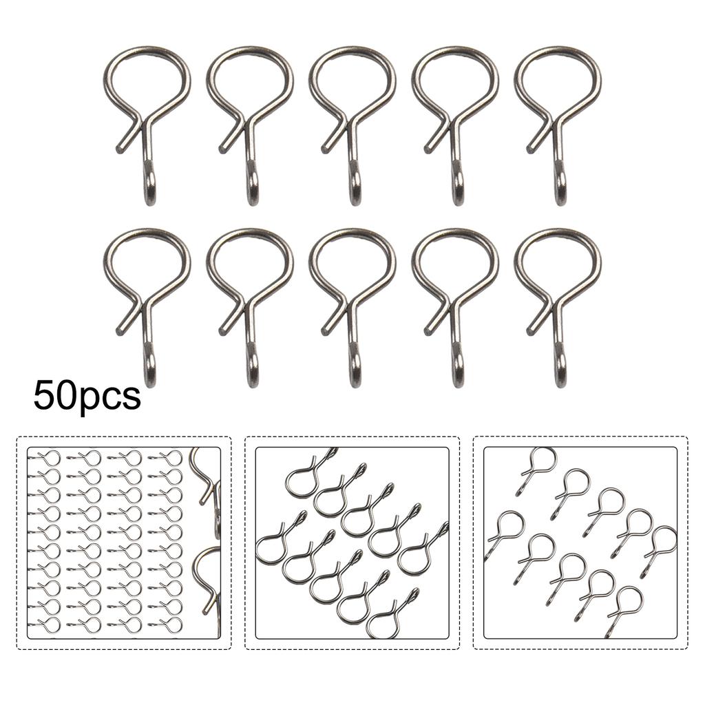 Premium Fly Fishing Snap Quick Change Connect for Flies Hook Lures Set of 50pcs