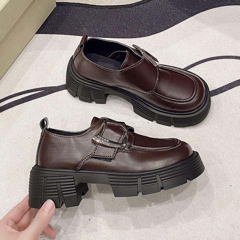 Versatile Loafers College Style Lolita Flats Jk Single Shoes 2024 Autumn New British Style Retro Small Leather Shoes Women