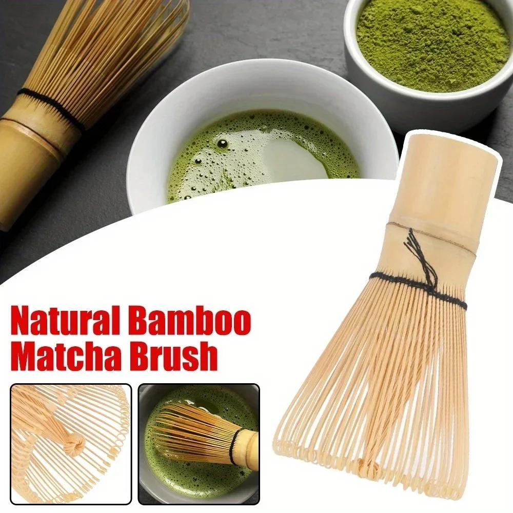 1PC Kitchen Accessories 100 Matcha Green Tea Powder Whisk Teaware Japanese Ceremony Bamboo Chasen Tea Tool Tea Brush