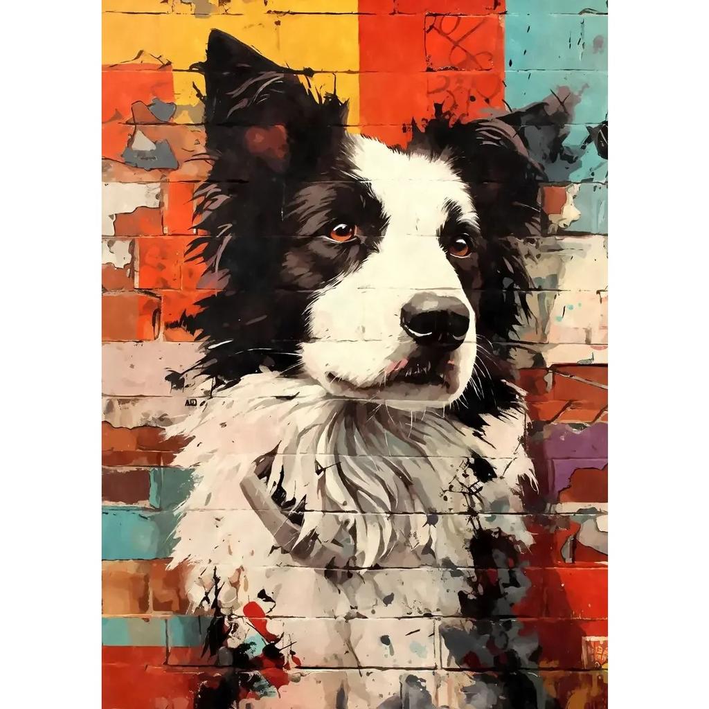 Cute Pet Dogs Graffiti Poster Prints Aesthetic Pug Dachshund Maltese Dog Wall Art Canvas Painting Home Kids Room Decor Picture