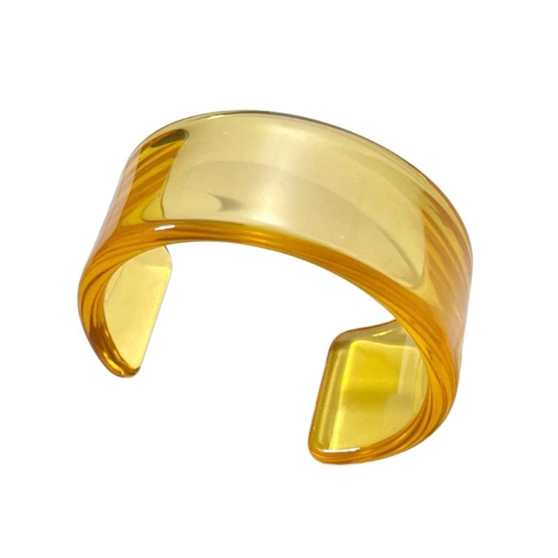 

Элегантный полимерный браслет Модные украшения для повседневной носки или особых случаев для нее жёлтый