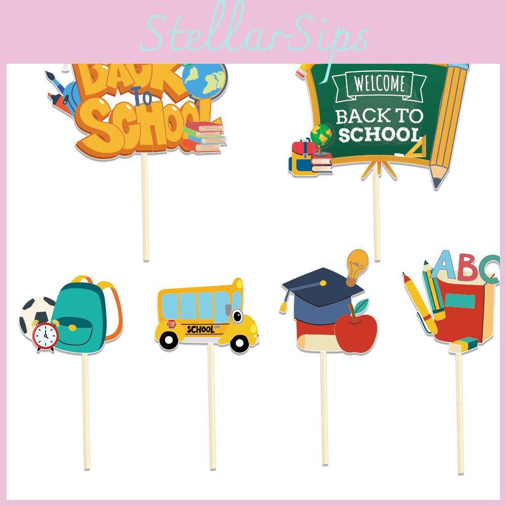 To Back School Season Theme Blackboard Newspaper Bag Pattern Paper Plugin Vase