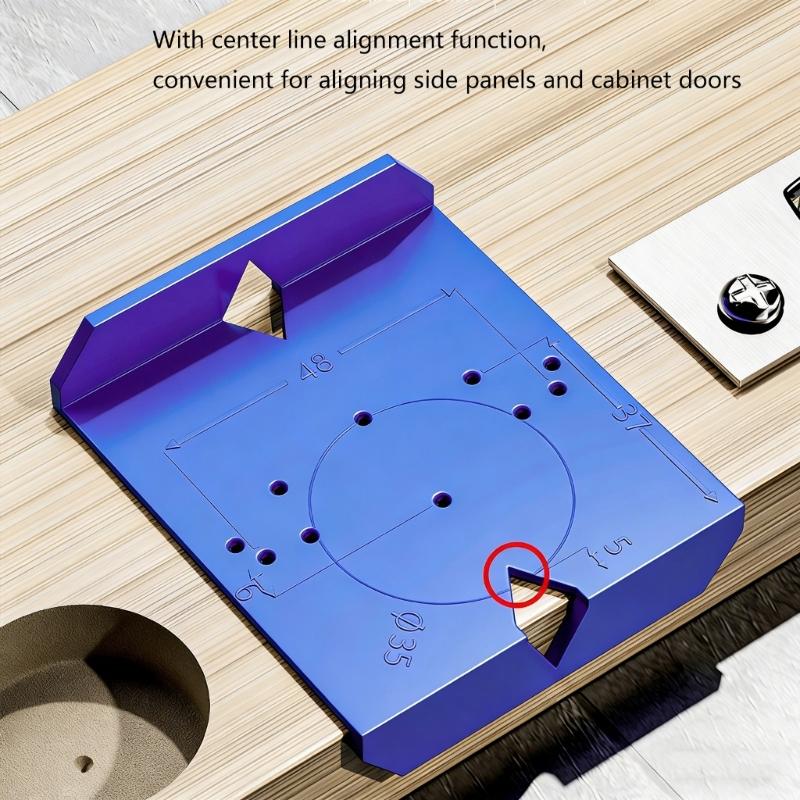Concealed Hinge Jig Hole Drilling Guide Locator Plastic Hinge Boring Template For Cabinet Door 35mm Application