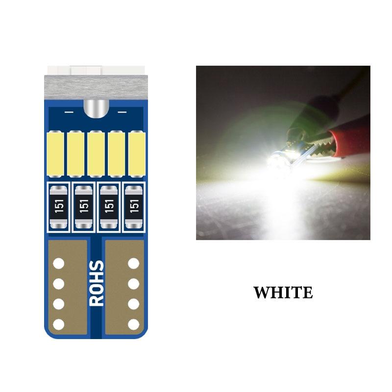 10x T10 15led Led W5w CANbus T10 3014smd LED No Error 194 168 Interior Instrument Reading Light Bulb Plate Lamp