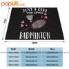 Racket Ball Just A Girl Who Loves Badminton Ultra-Soft Blanket Quilt Winter Sofa Cover Bed Covers