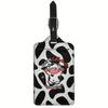 1 pz serie animali mucca modello etichetta bagaglio PU spazio pelle etichetta bagaglio anti-smarrimento etichetta viaggio carta d'imbarco