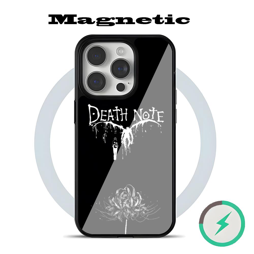 

Anime Death Note Phone Case For Magsafe For IPhone 16 15 14 13 12 11 Plus Pro Max Mini Mirror Acrylic Cover TPU iPhone14 Pro