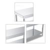 Commercial 201 Stainless Steel Double-Layer Workbench