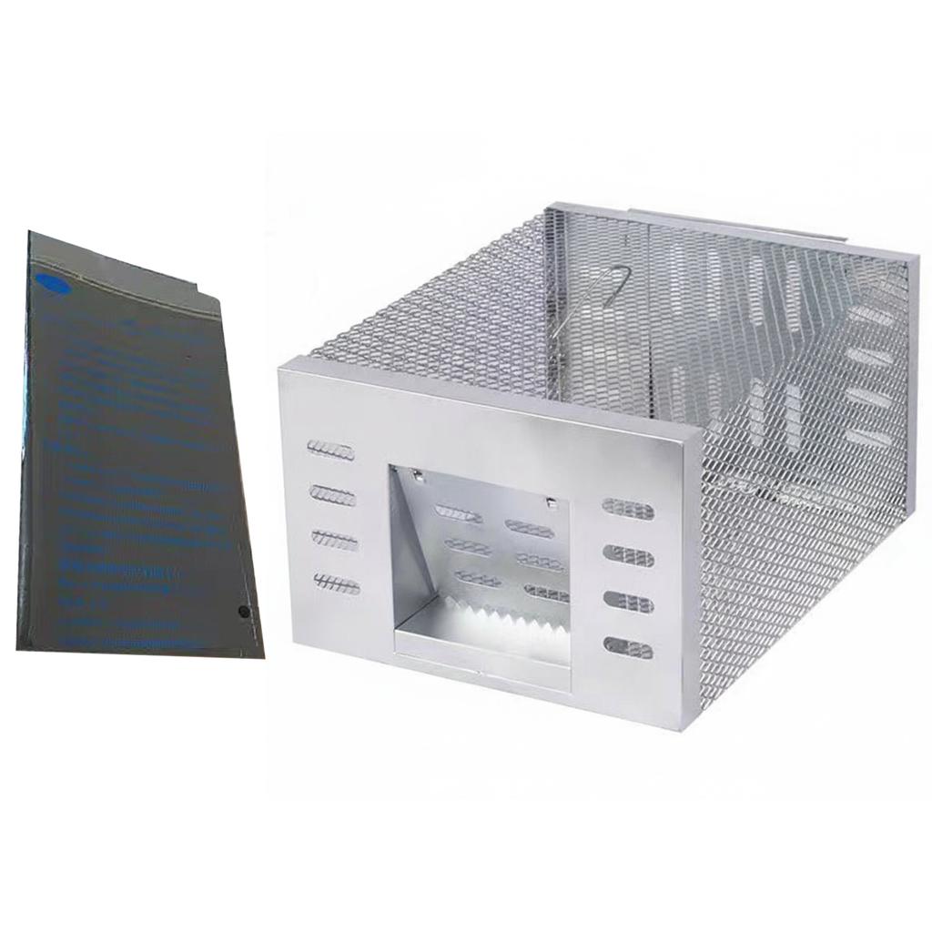 Humane Rat Trap Double Door Chipmunk Rodent Trap Live Mouse Rat Cage Trap That Work for Indoor and Outdoor Small Animal