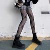 Heart Flower Mesh Stockings Japanese Girl Lolita Ins Tights White Fishnet Pantyhose Female for Women Summer Legging Stocking