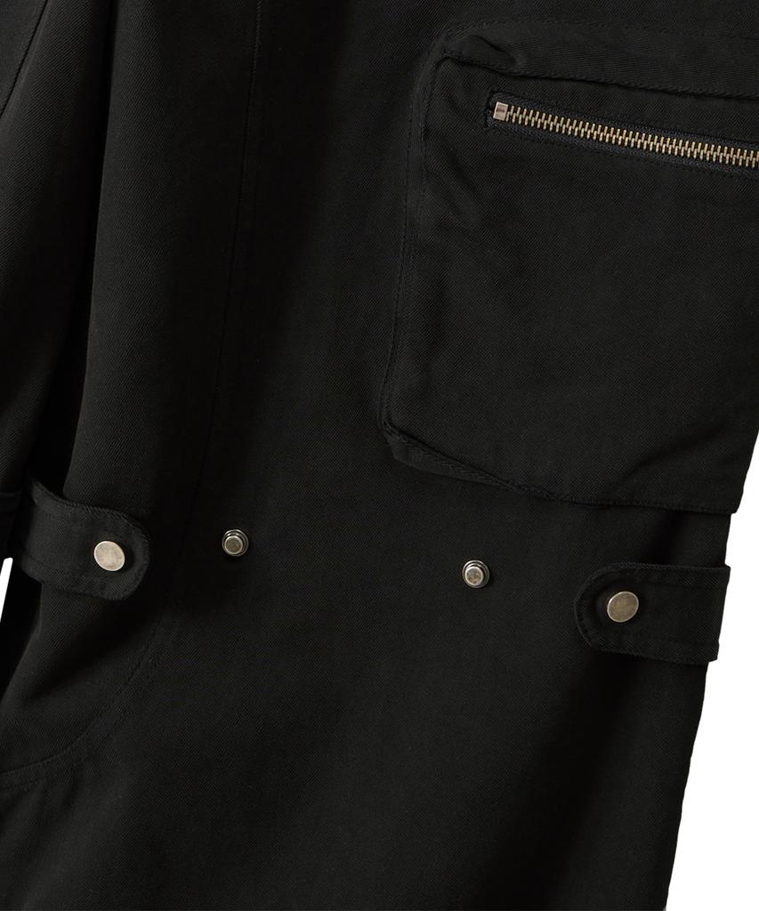 Uallong Lowrise Washed Curve Cargo Pants - Black