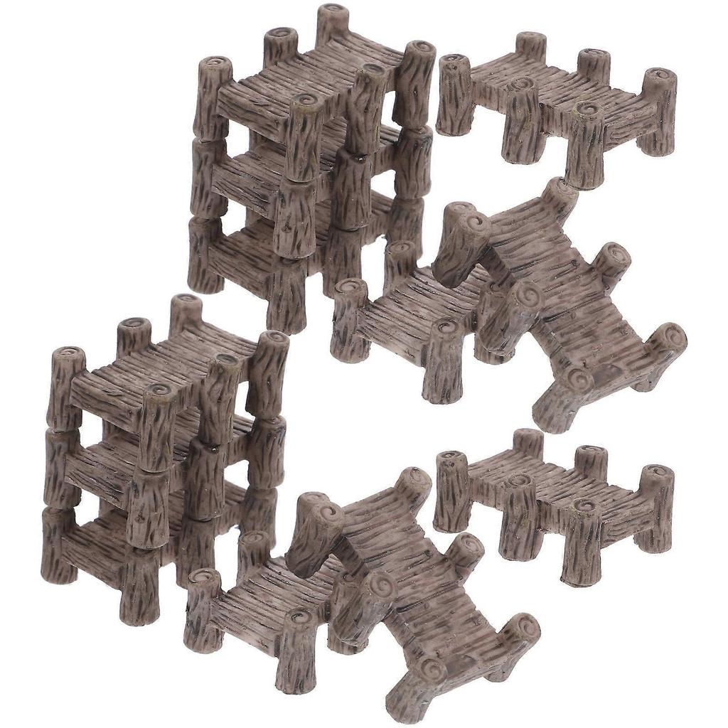 Resin Home Decor Mini Garden Accessory Diy Craft Simple Design Micro Landscaping Decor 3.8X2.7CM 12Pack