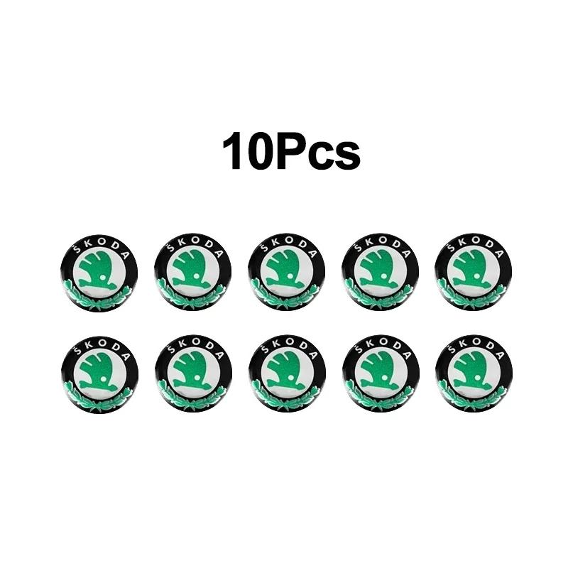 Samolepka na auto 2025 Horká 10mm Samolepka na dálkový ovladač auta Hliníkový emblém Nálepka Pro Skoda Octavia Kodiaq Fabia Superb Rapid Kamiq Karoq D