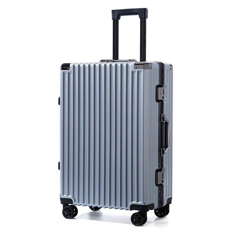Xiao Yan Fashion Aluminum Frame Travel Suitcase 24-inch