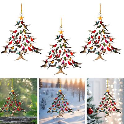 Christmas Decoration Hummingbird Ornament Long-lasting Acrylic
