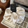 Oversize Satin Scrunchies Elatic Hair Bands Women Girls Ponytail Holder Silk Hair Ties Simple Large Chouchou Hair Accessories