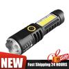 XPE+COB LED Camping Flashlight Telescopic Zoom Waterproof Hiking Flashlight Type-C USB Charging Camping Flashlight Torch Light