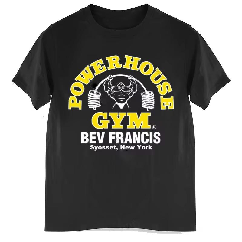 Gym Fitness Trend Brand Tshirt Cotton Graphic Tee Unisex Unisex Summer Streetwear