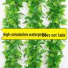 Artificial Rattan Pothos Leaf Garland Ceiling Decor