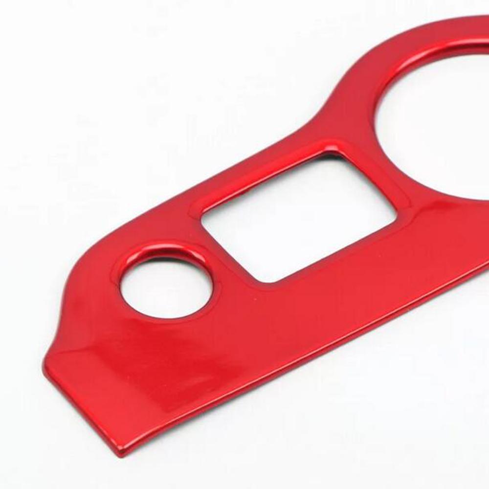 Car Interior Headlight Switch Button Cover Trim Red For Dodge Challenger Charger