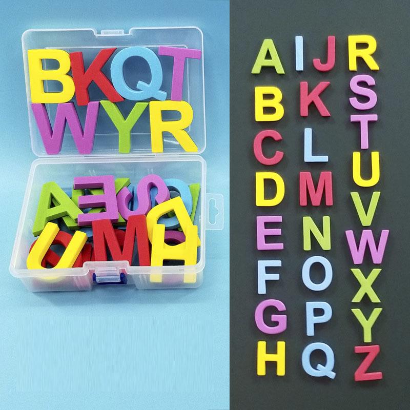 Adesivos Magnéticos de Letras para Crianças Não Tóxicos Alfabeto Inglês Magnético Número Adesivo para Geladeira Brinquedos Educacionais Clássicos para Crianças