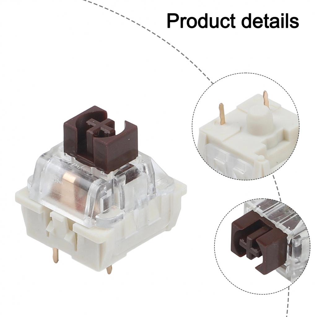 Pre-lubed Tactile Switch Keyboard Clicker Smooth Actuation