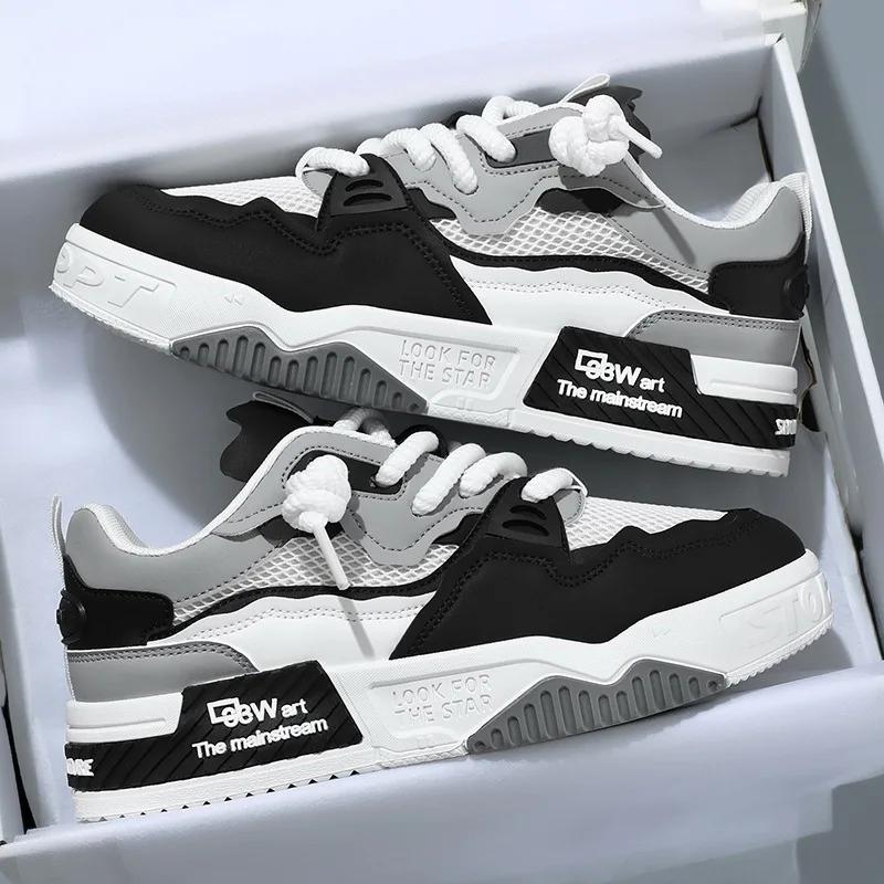 Breathable Sports Casual Shoes 2025 New Design Couple Shoes Men's Bread White Shoes Polyurethane Sole Waterp