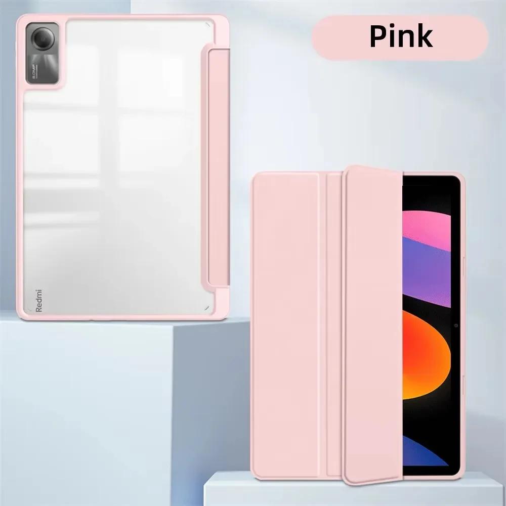 Pour le nouveau Redmi Pad 2 Pro 11 / 12,1 pouces, Redmi Pad SE 11 8,7  Pro 12,1 Housse antichoc Support pour stylet Funda Redmi Pad 2 Pro 12.1 rose