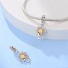 Nuovi Charm Solari in Rame Girasole Sistema Solare Perline Adatti per Braccialetti da 3 mm Originali Gioielli Fai da Te Raffinati Regalo di Compleanno