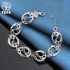925 Sterling Silver Love Heart Chain Bracelet Jewelry