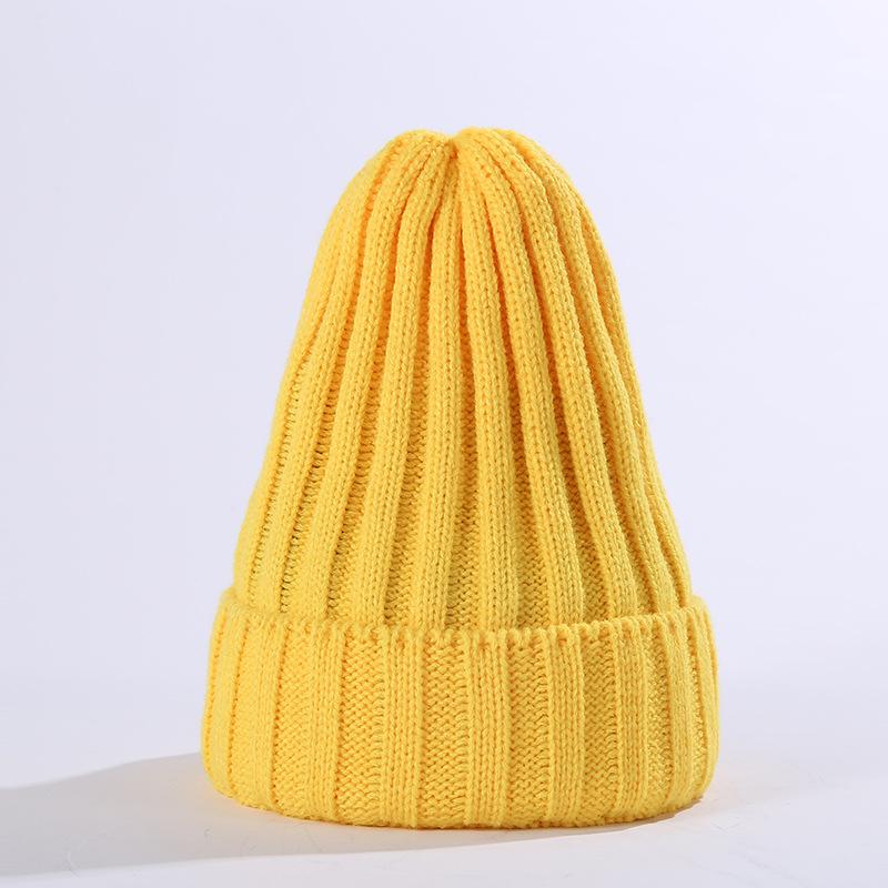 New Winter Women Pointy Knitted Hat Outdoor Unisex Warm Skullies Beanies Cap Casual Solid Color Ski Caps Hip Hop Beanie Hats