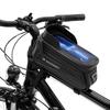 Black Bicycle Frame Bag with Phone Case 1.7 L