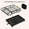 Versatile Use Dish Drying Storage Rack Kitchen Supplies with Protective Skid Feet Large Capacity for Most Kitchens