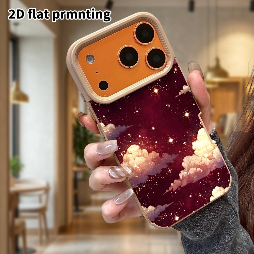 Phone Case: Lambskin 2D Flat Samsung Galaxy A34 A35 M05 M06 S20 S22 S21 FE Plus 5G Protective Case, Nebula Cloud, Christmas and Halloween Gift