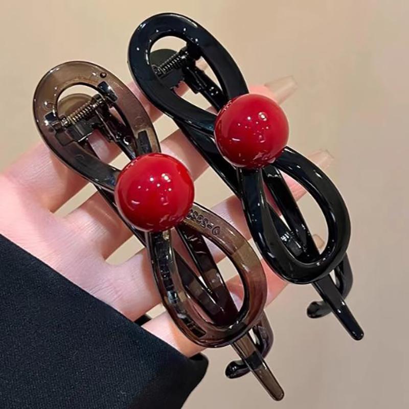 New Twisted Hair Clip Plastic Imitation Pearl Hairpin Twisted Design Hairpin Barrettes Women Hair Accessories