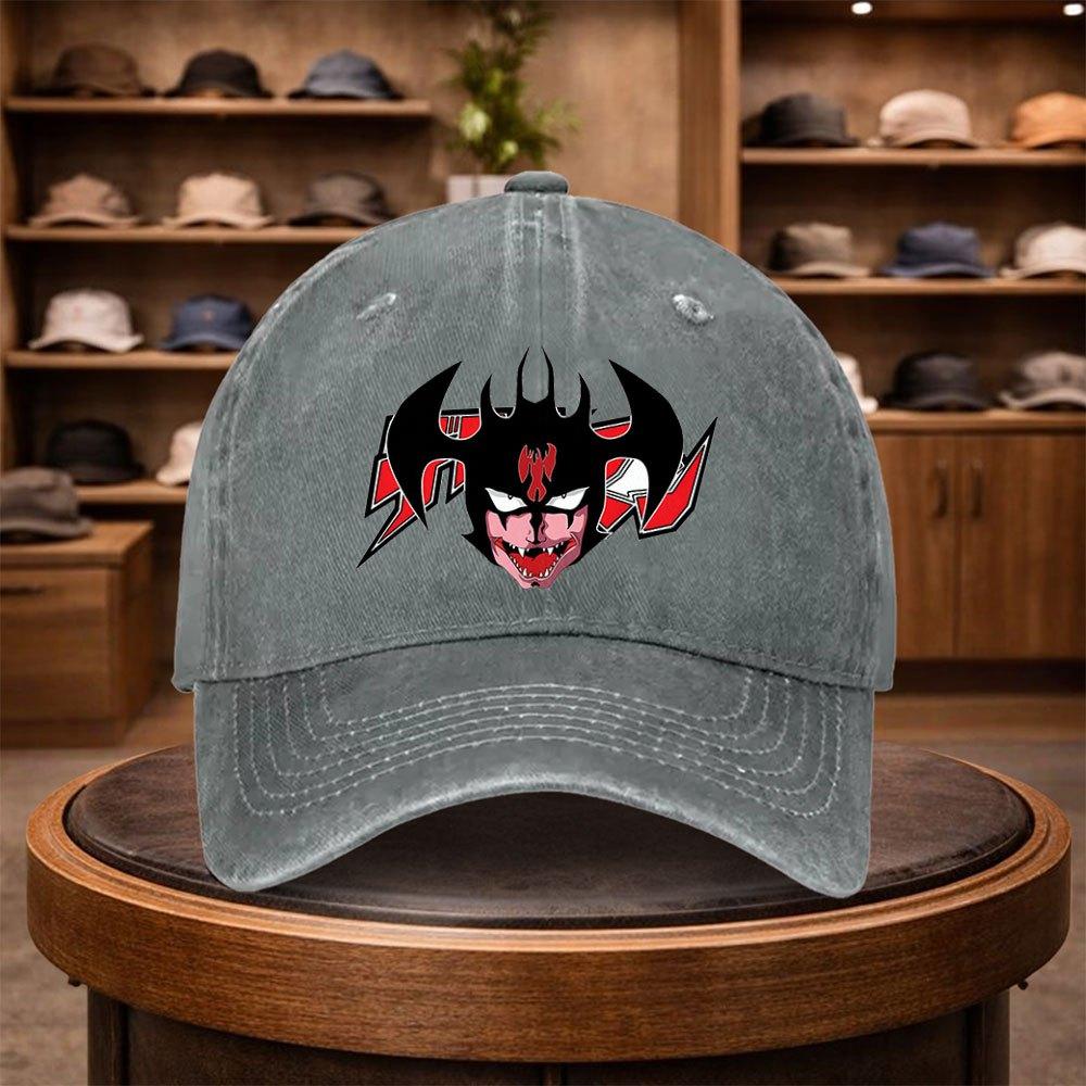 A UnisexS Demon Monster Head Baseball Cap Stylish And Adjustable for Outdoor Use Featuring an Urban Style This Lightweight And