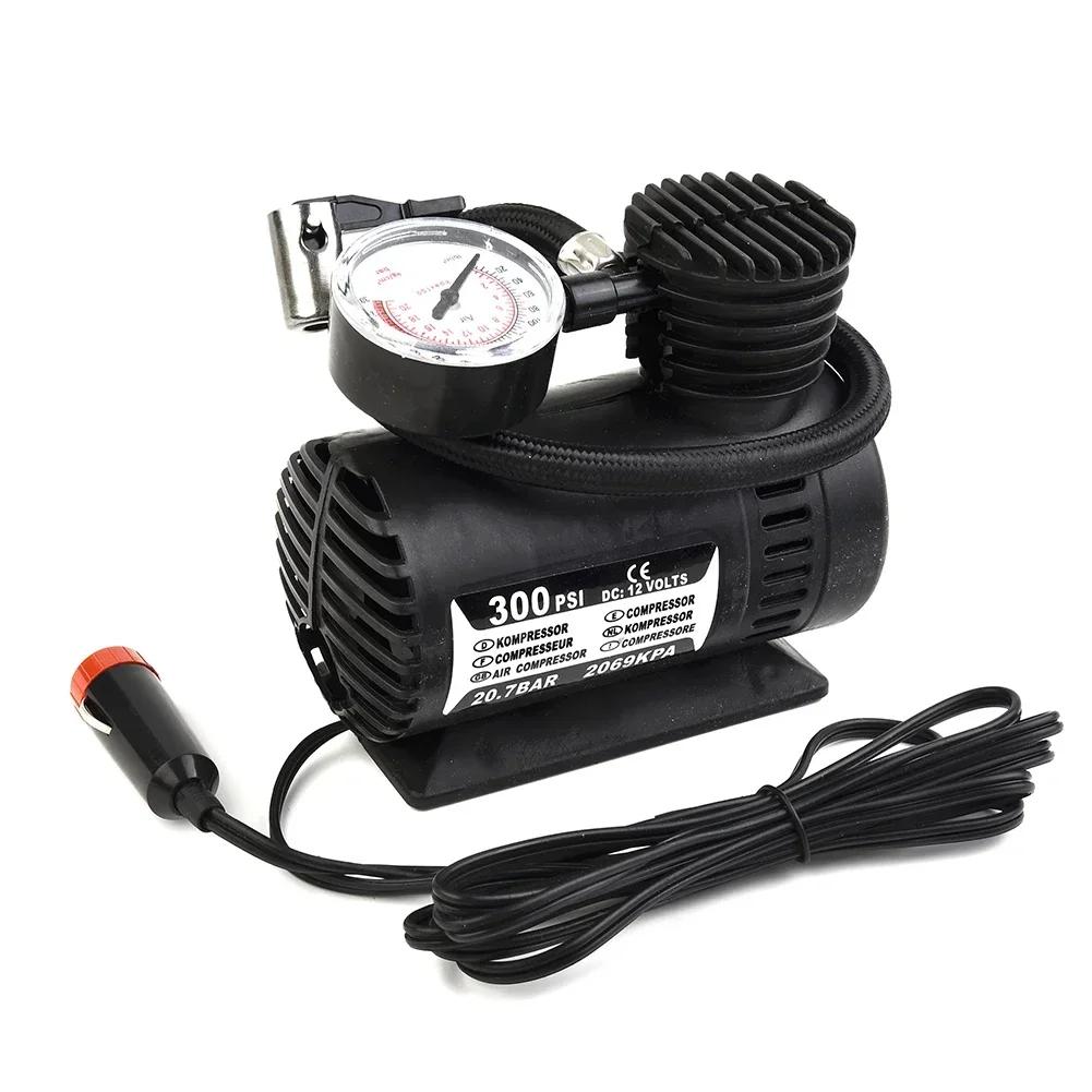 12V Car Electric Air Pump Car Inflation Pump Locomotive Tire Inflator For Swim Ring Air Cushion Kayak Ball Cars Motorcycles Tyre
